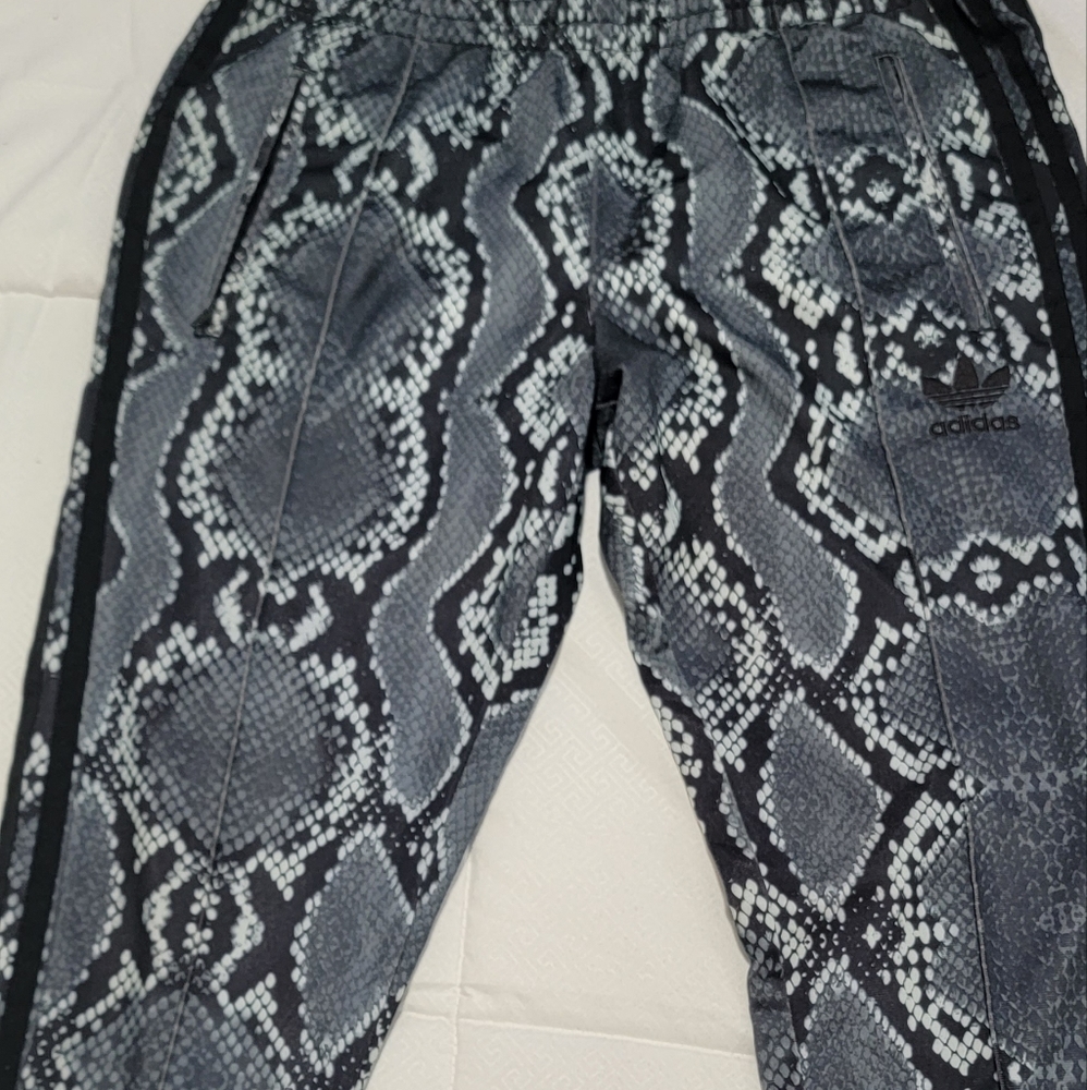 Adidas with 3 stripes track pants